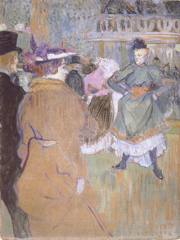 Henri de toulouse-lautrec Pa Moulin Rouge Kadrilj borjar Sweden oil painting art